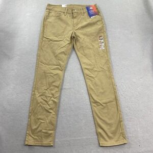 Levis Pants Mens 32x32 Tan All Season Tech 511 Slim Fit 5 Pocket Preppy Stretch